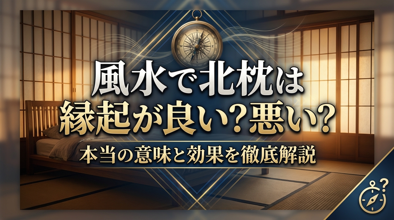 風水で北枕は縁起が良い？悪い？本当の意味と効果を徹底解説