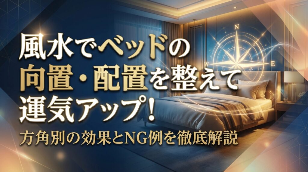 風水でベッドの向き・配置を整えて運気アップ！方角別の効果とNG例を徹底解説