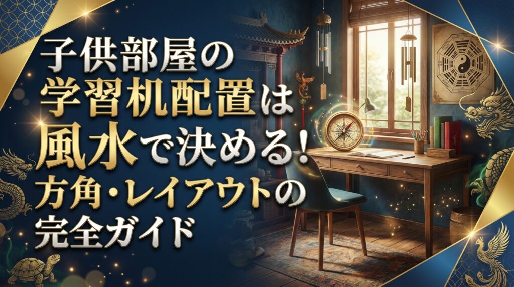 子供部屋の学習机配置は風水で決める！方角・レイアウトの完全ガイド