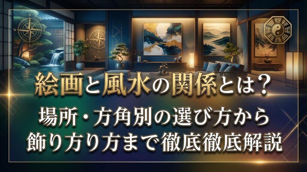 絵画と風水の関係とは？場所・方角別の選び方から飾り方まで徹底解説
