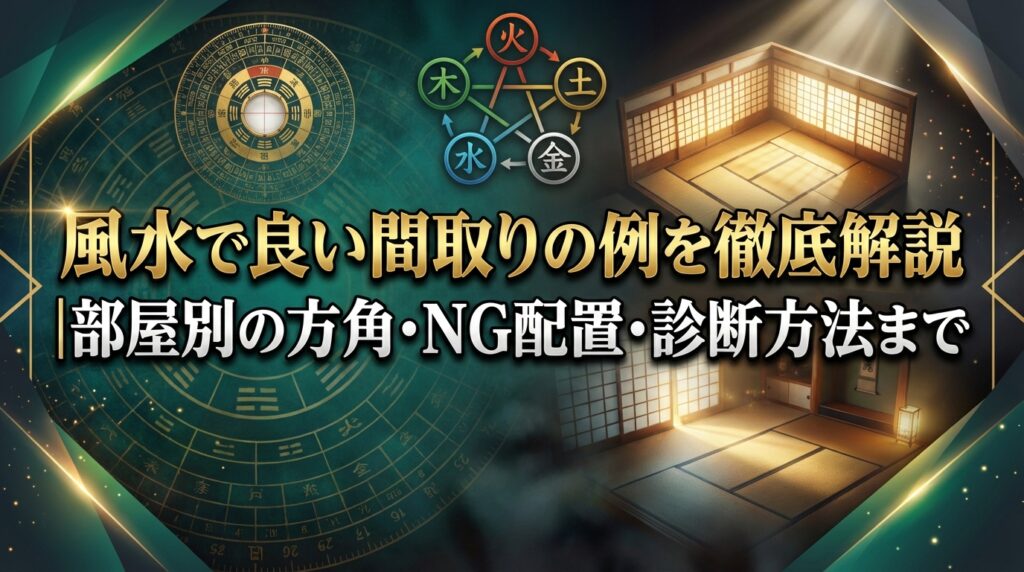 風水で良い間取りの例を徹底解説｜部屋別の方角・NG配置・診断方法まで