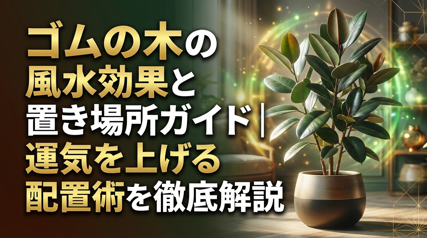 ゴムの木の風水効果と置き場所ガイド｜運気を上げる配置術を徹底解説