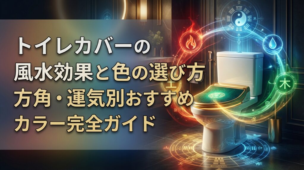 トイレカバーの風水効果と色の選び方｜方角・運気別おすすめカラー完全ガイド