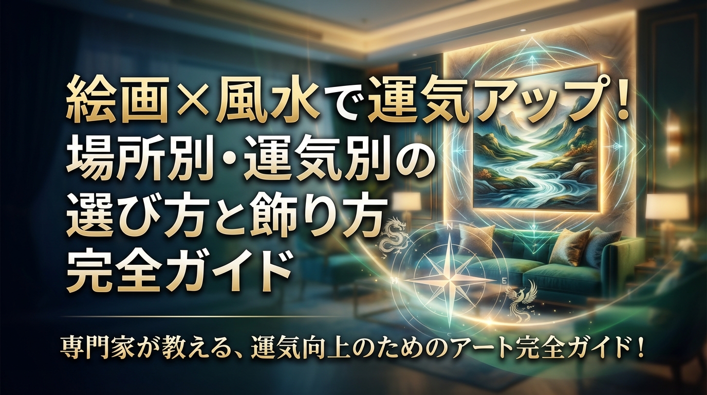絵画×風水で運気アップ！場所別・運気別の選び方と飾り方完全ガイド
