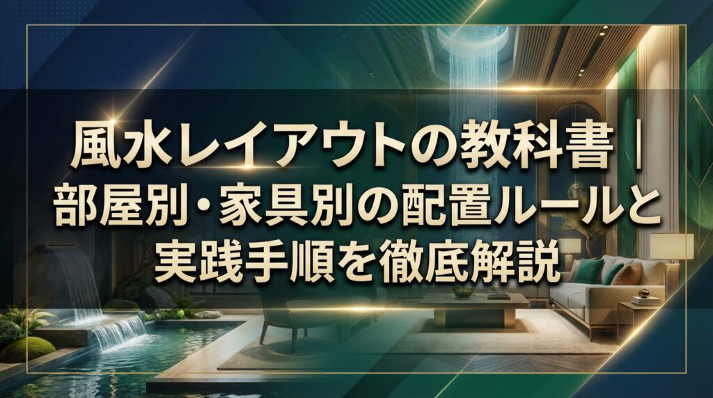 風水レイアウトの教科書｜部屋別・家具別の配置ルールと実践手順を徹底解説