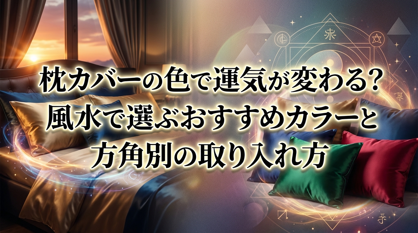 枕カバーの色で運気が変わる？風水で選ぶおすすめカラーと方角別の取り入れ方