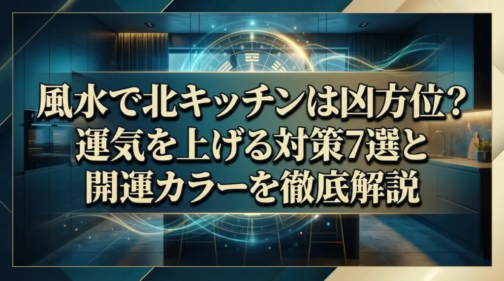風水で北キッチンは凶方位？運気を上げる対策7選と開運カラーを徹底解説