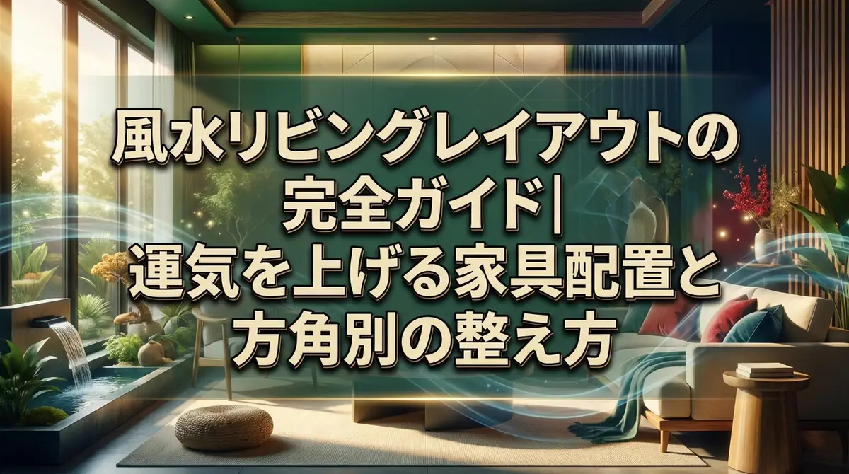 風水リビングレイアウトの完全ガイド｜運気を上げる家具配置と方角別の整え方
