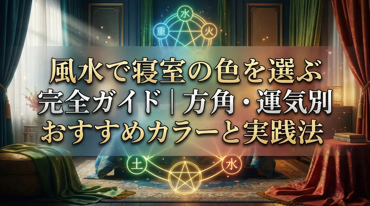 風水で寝室の色を選ぶ完全ガイド|方角・運気別おすすめカラーと実践法