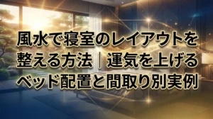 風水で寝室のレイアウトを整える方法｜運気を上げるベッド配置と間取り別実例