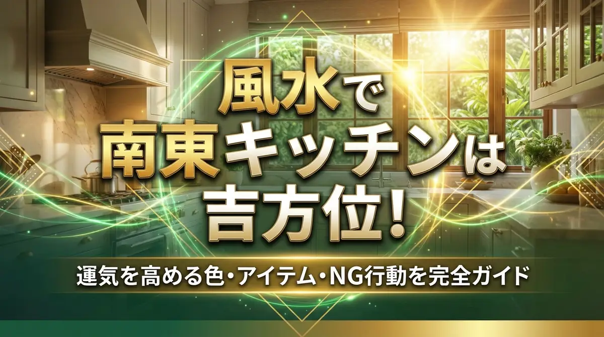 風水で南東キッチンは吉方位！運気を高める色・アイテム・NG行動を完全ガイド