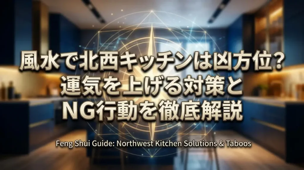 風水で北西キッチンは凶方位？運気を上げる対策とNG行動を徹底解説