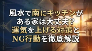 風水で南にキッチンがある家は大丈夫？運気を上げる対策とNG行動を徹底解説