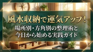 風水収納で運気アップ！場所別・方角別の整理術と今日から始める実践ガイド