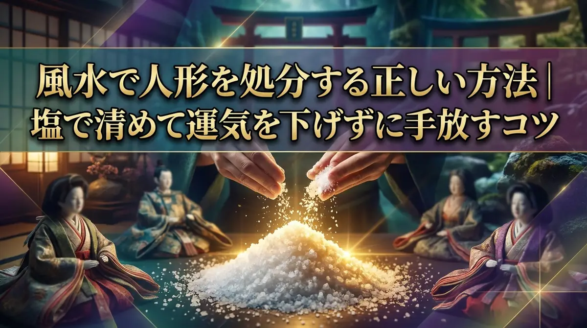 風水で人形を処分する正しい方法｜塩で清めて運気を下げずに手放すコツ