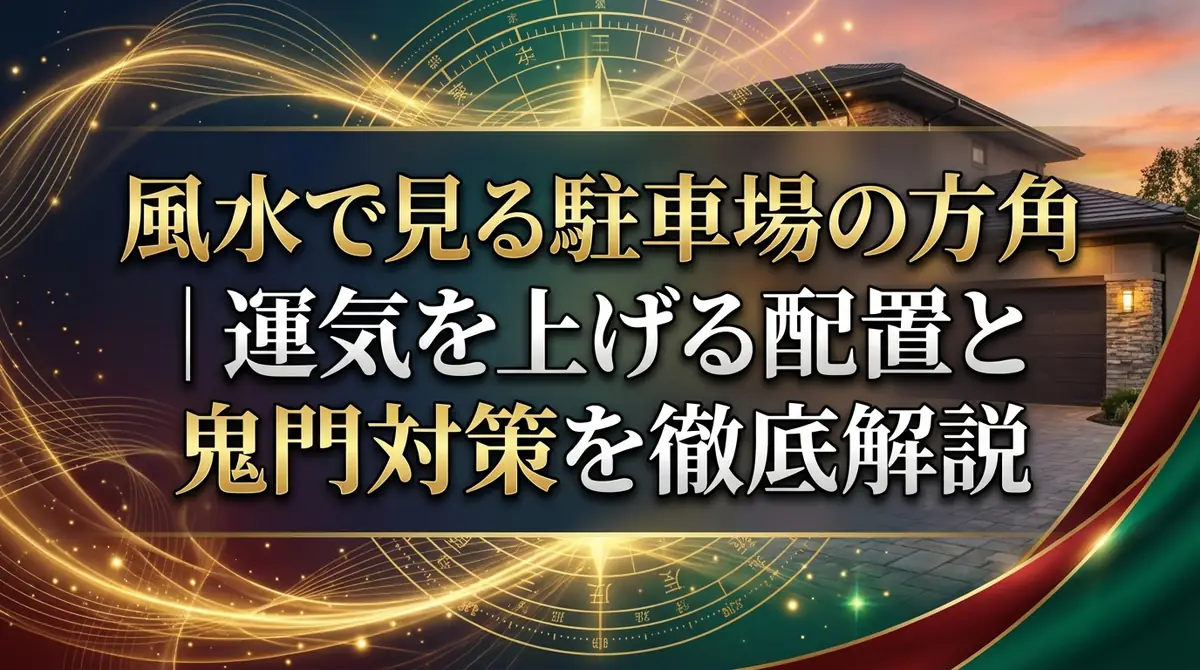 風水で見る駐車場の方角｜運気を上げる配置と鬼門対策を徹底解説