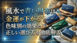 風水で青い財布は金運が下がる？色味別の効果と正しい選び方を徹底解説