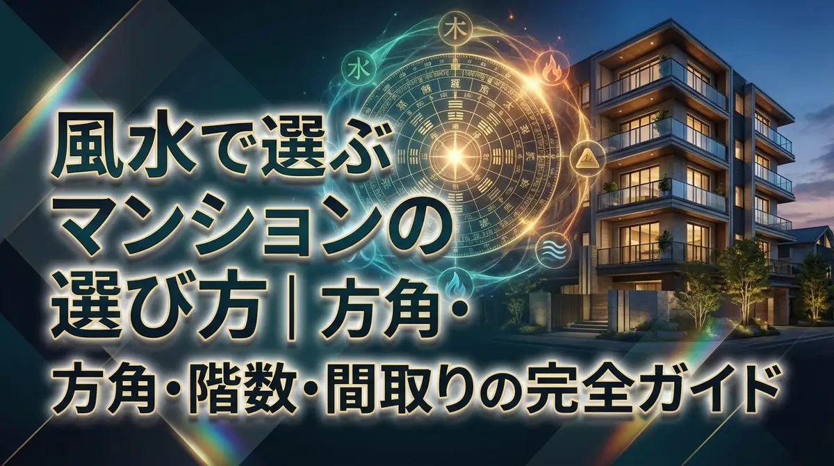 風水で選ぶマンションの選び方｜方角・階数・間取りの完全ガイド