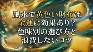 風水で黄色い財布は金運に効果あり？色味別の選び方と浪費しないコツ