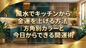 風水でキッチンから金運を上げる方法｜方角別カラーと今日からできる開運術
