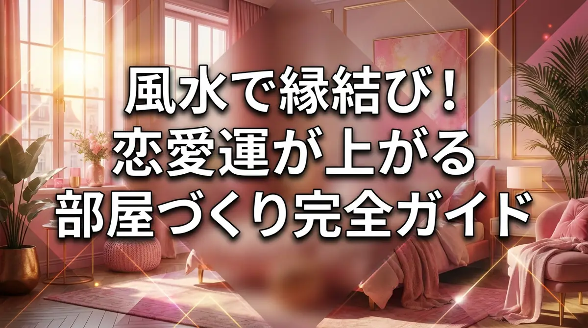 風水で縁結び！恋愛運が上がる部屋づくり完全ガイド