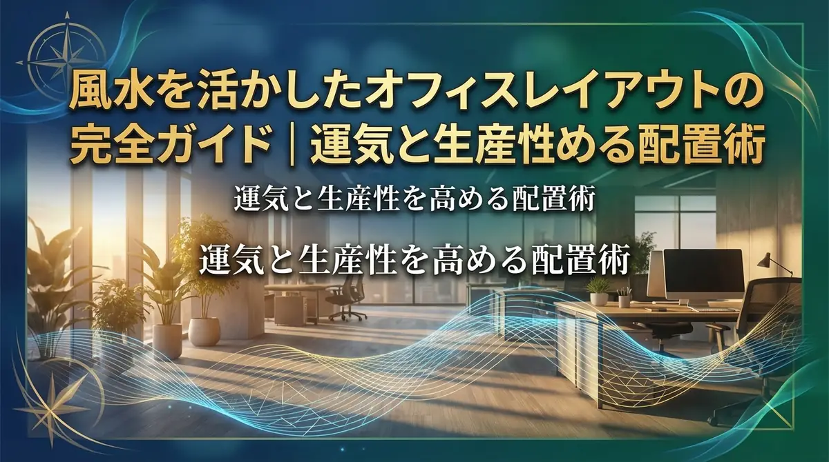 風水を活かしたオフィスレイアウトの完全ガイド｜運気と生産性を高める配置術